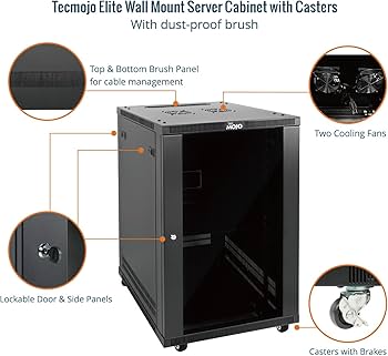 Amazon.com: Tecmojo 18U Wall Mount Rack,18U Rack 23.6 Inch Depth
